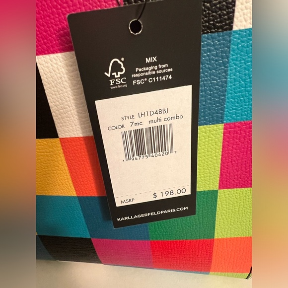 New KARL LAGERFELD PARIS Marble Crossbody Bag - Picture 5 of 16